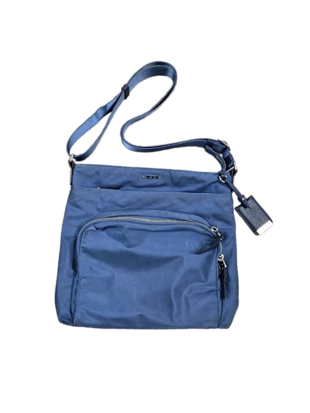 Tumi Voyageur Capri Crossbody Purse Blue Nylon Travel Lightweight Bag Adjustable